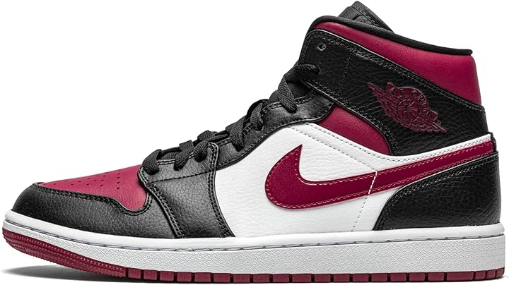 Scarpe nike air jordan 1 mid da basket uomo black noble red white 44 eu 554724 Via Veneto Store Prive