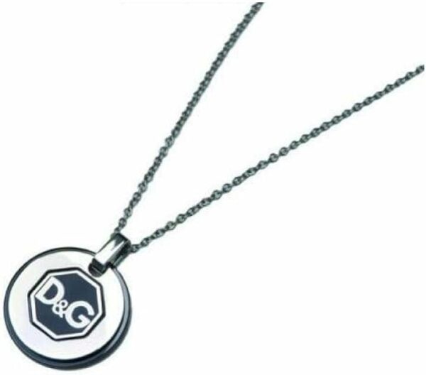 Dolce e gabbana collana per uomo in acciaio con doppia piastrina con logo d g DJ1083 Via Veneto Store Prive