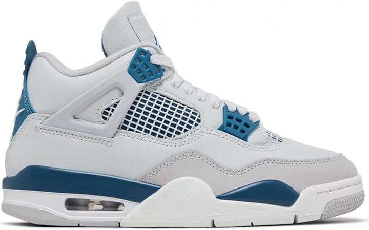 Nike Air jordan 4 retro military blue scarpe sneakers alte in pelle per uomo FV5029 141 Via Veneto Store Prive